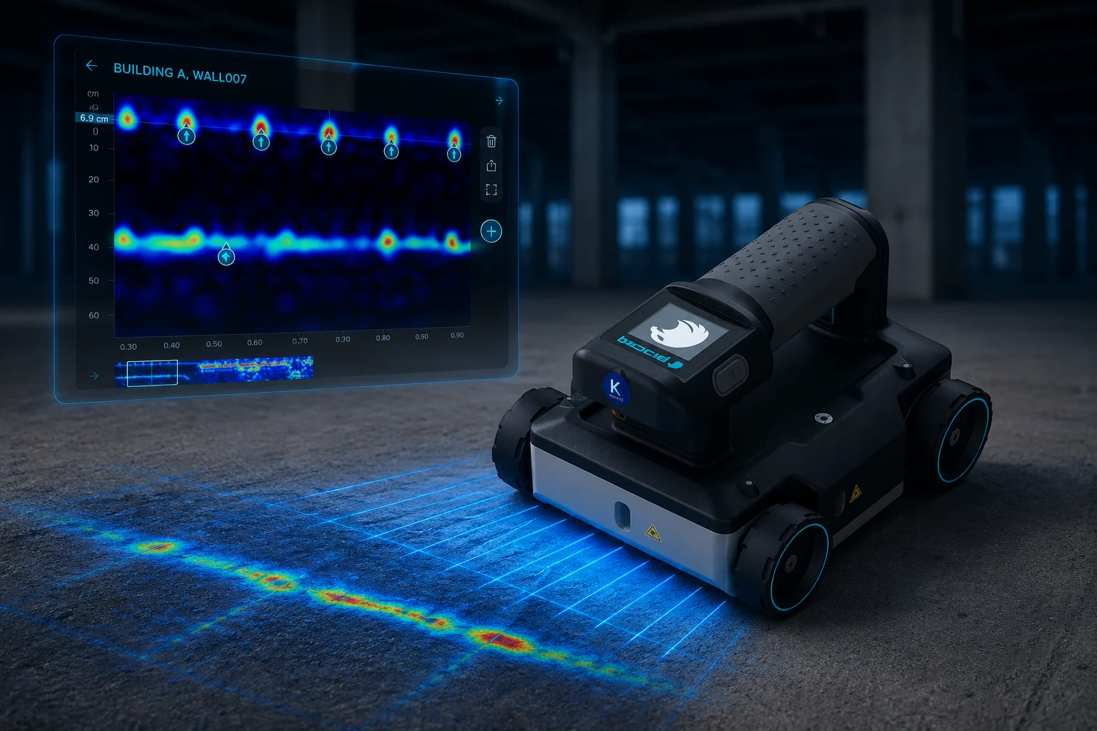 Georradar GP8000 para exploración y cartografía del subsuelo