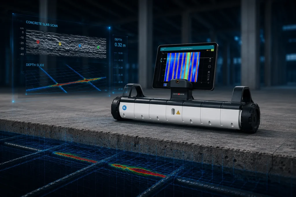 Georadar GP8100 para inspección de concreto y exploración del subsuelo