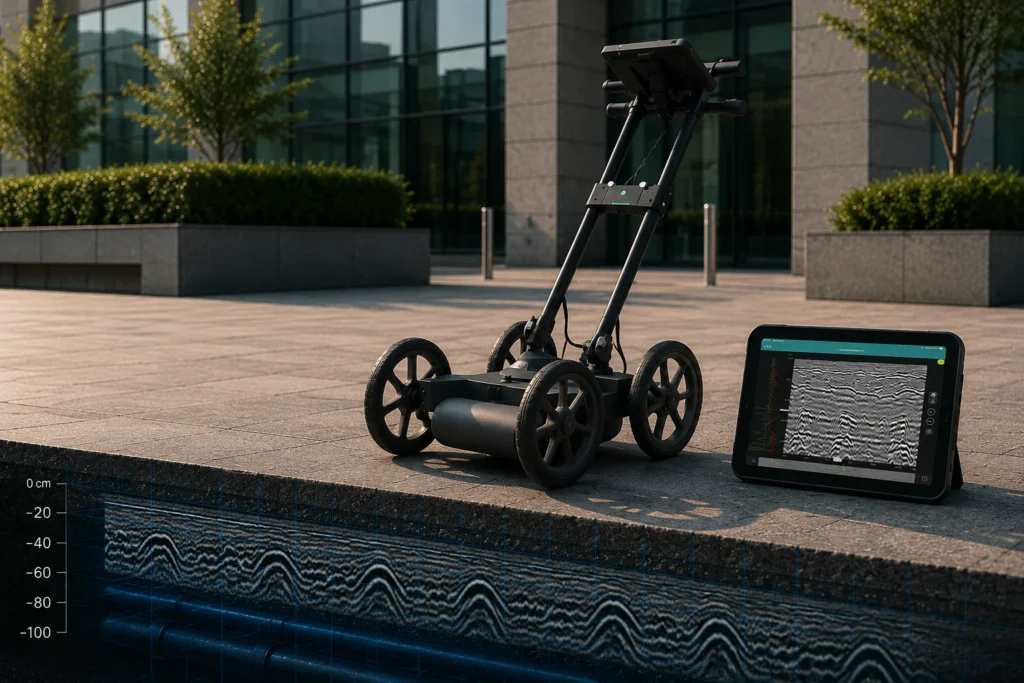 Georadar GS8000 Lite para inspección del subsuelo