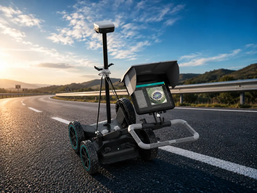 Georadar GS8000 Pro para exploración del subsuelo y detección de infraestructura enterrada