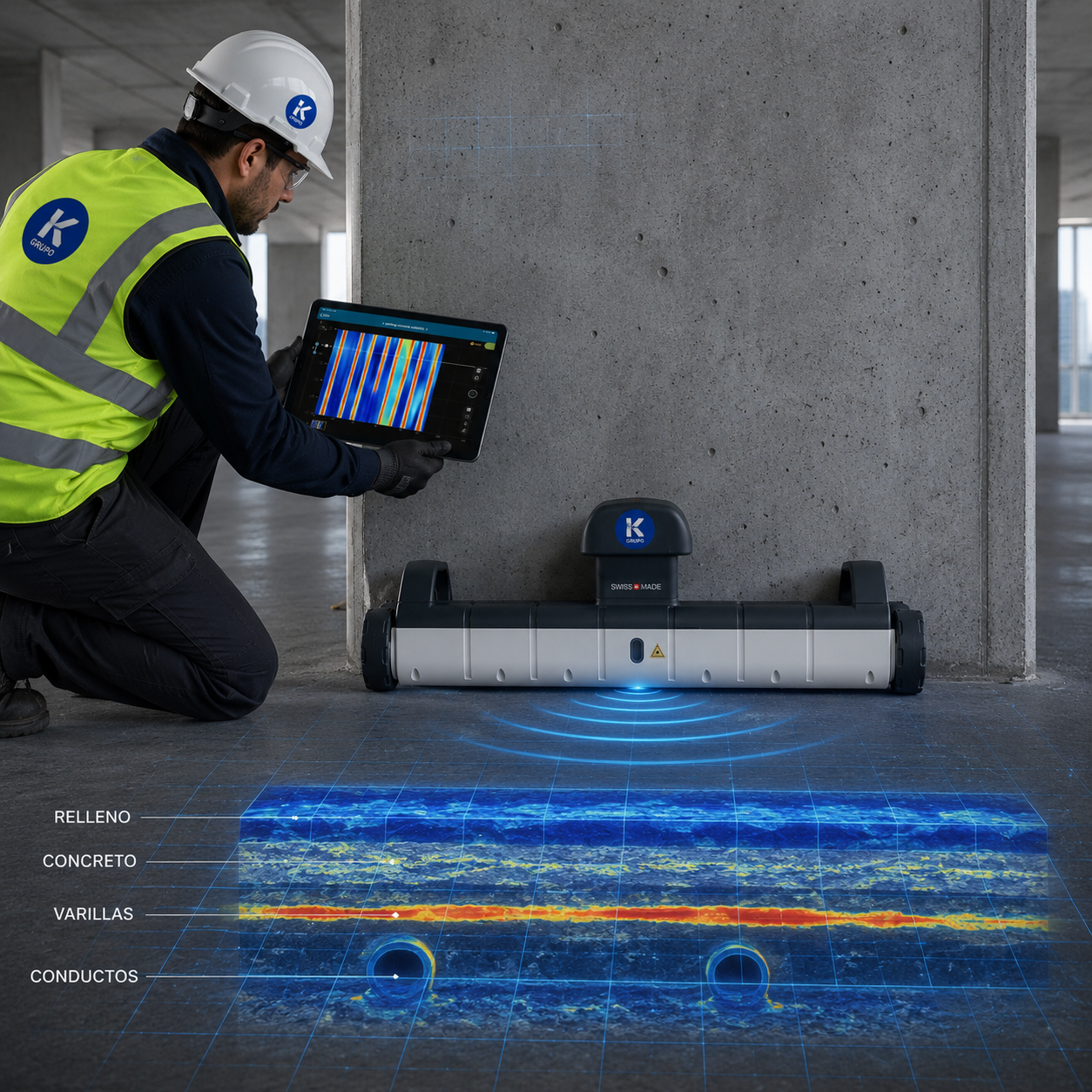 Georradar GP8100 para detección y cartografía del subsuelo