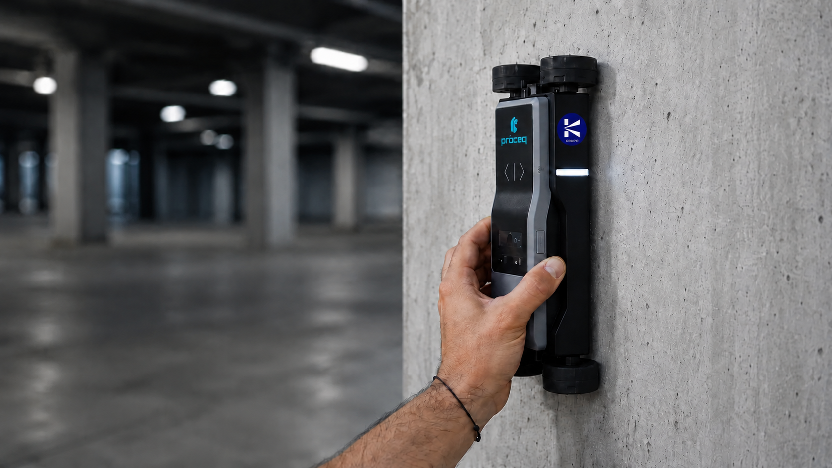 PM8000 para detección de armaduras y medición del recubrimiento del concreto