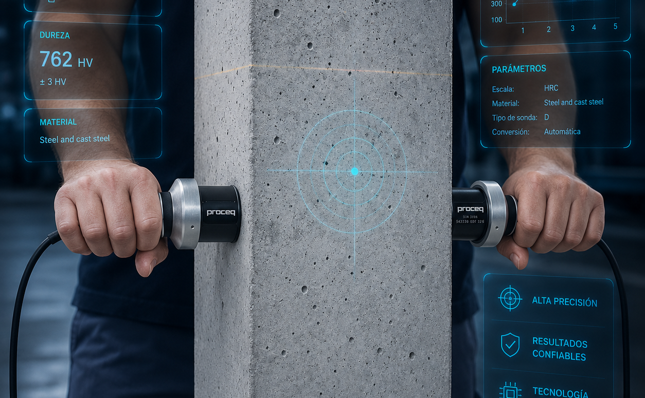 Pundit 200 equipo de velocidad de pulso ultrasónico para evaluación de concreto