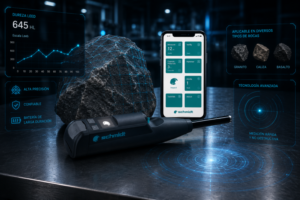 Equipos para pruebas no destructivas y evaluación de rocas