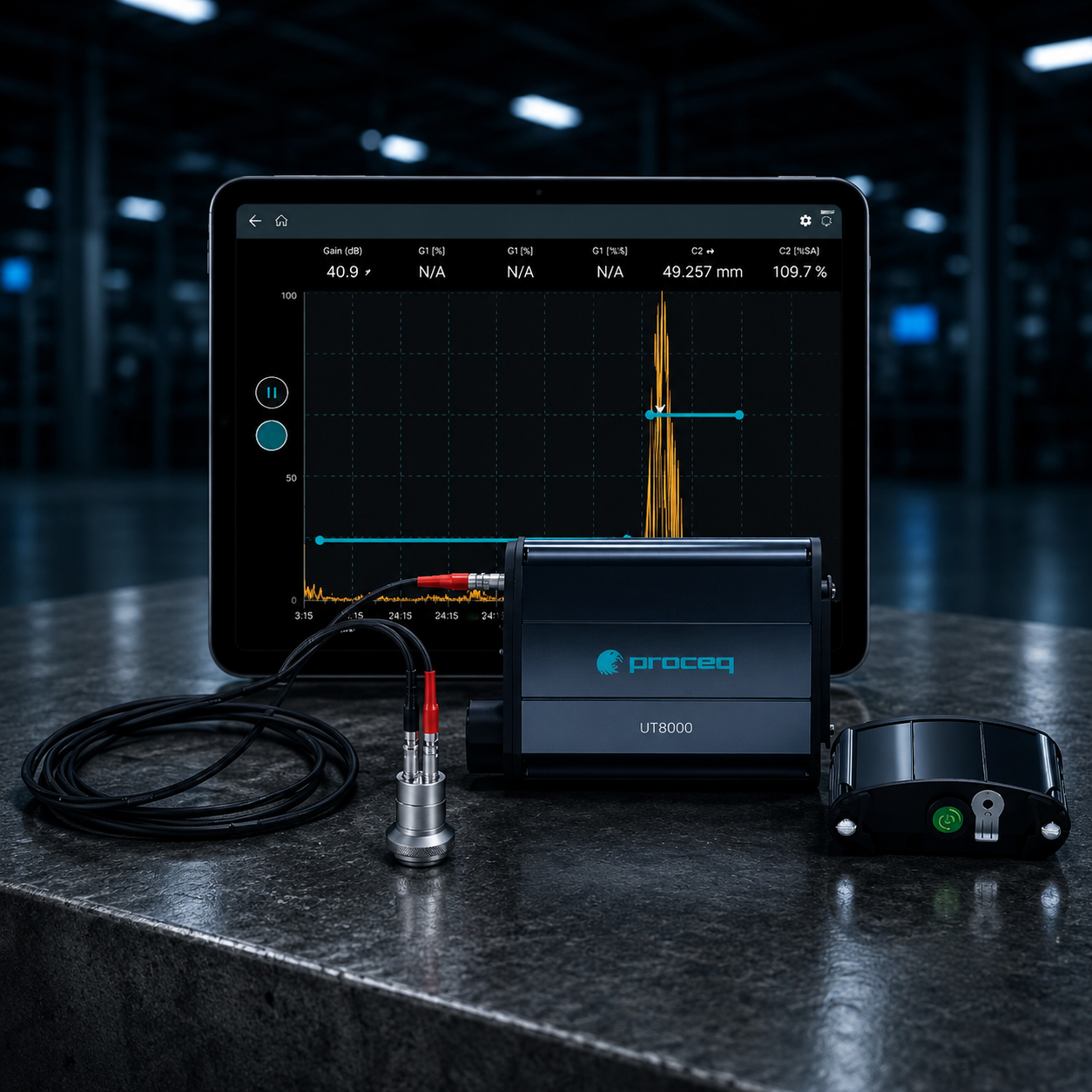 UT8000 detector portátil de fallas por ultrasonido para inspección de soldaduras y materiales metálicos